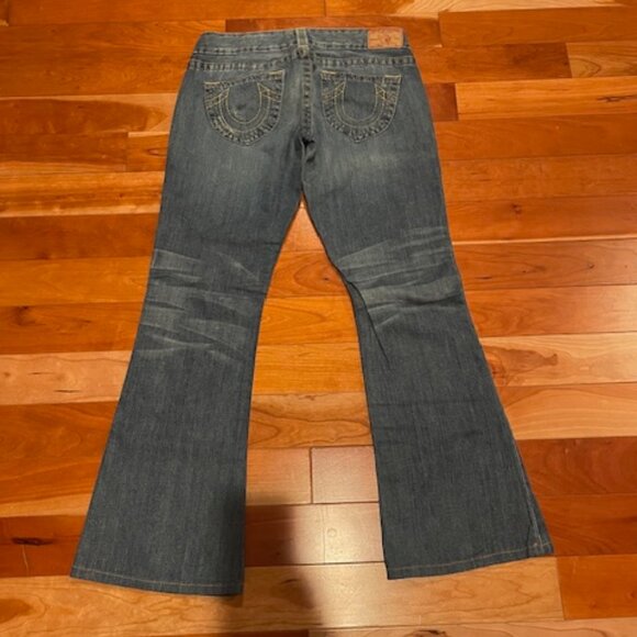 True Religion Bootcut Distressed Denim Jeans - Women's 29 - Picture 2 of 5